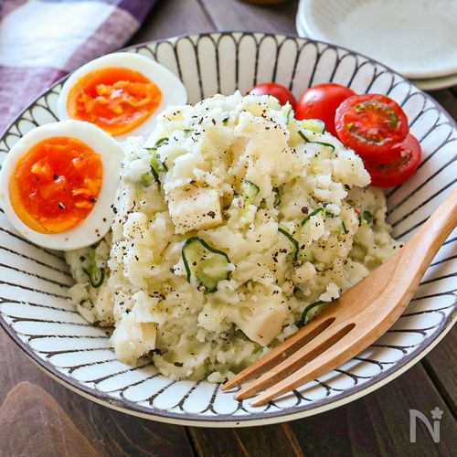 【レンジだけ！簡単ポテトサラダ】しっとりやさしい味
