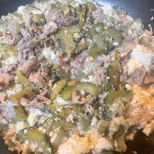 821766の作ってみた!投稿(【お店の味を再現！ツナ入り、ゴーヤチャンプル】子供が食べる♡︎)