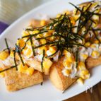 子供も大好き！カリッと厚揚げのツナマヨコーン