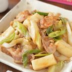 餅入り＊豚肉と長ねぎのちょっとピリ辛みそ炒め