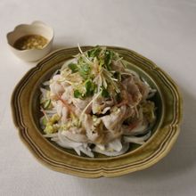 豚しゃぶの白だし香味ダレ