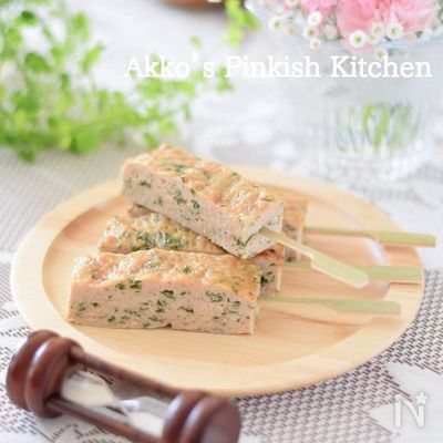 鶏ひき肉の大葉入り味噌つくね♡春の行楽弁当に詰めたい1品♪