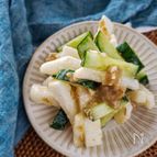 長芋とキュウリの味噌和え