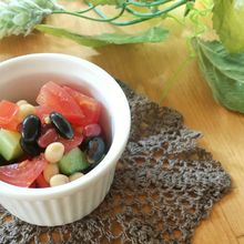 【常備菜】夏野菜と蒸し大豆のサラダ