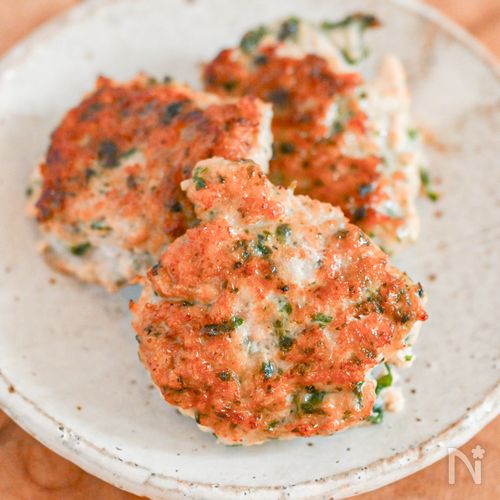 大葉の大量消費に！むね肉大葉つくね