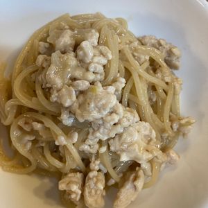 くだもの大好き🧡の作ってみた!投稿(【ワンパンひき肉パスタ】こんなに簡単でいいの？！)