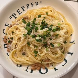 mi-koの作ってみた!投稿(発酵食品同士だから文句なしの美味しさ！味噌バター納豆パスタ)