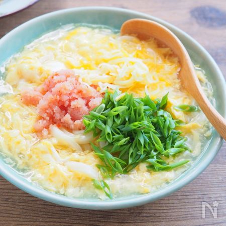 白だし チーズで旨み倍増 とろとろチーズのかき玉明太うどん By むっちん 横田睦美 レシピサイト Nadia ナディア プロの料理家のおいしいレシピ