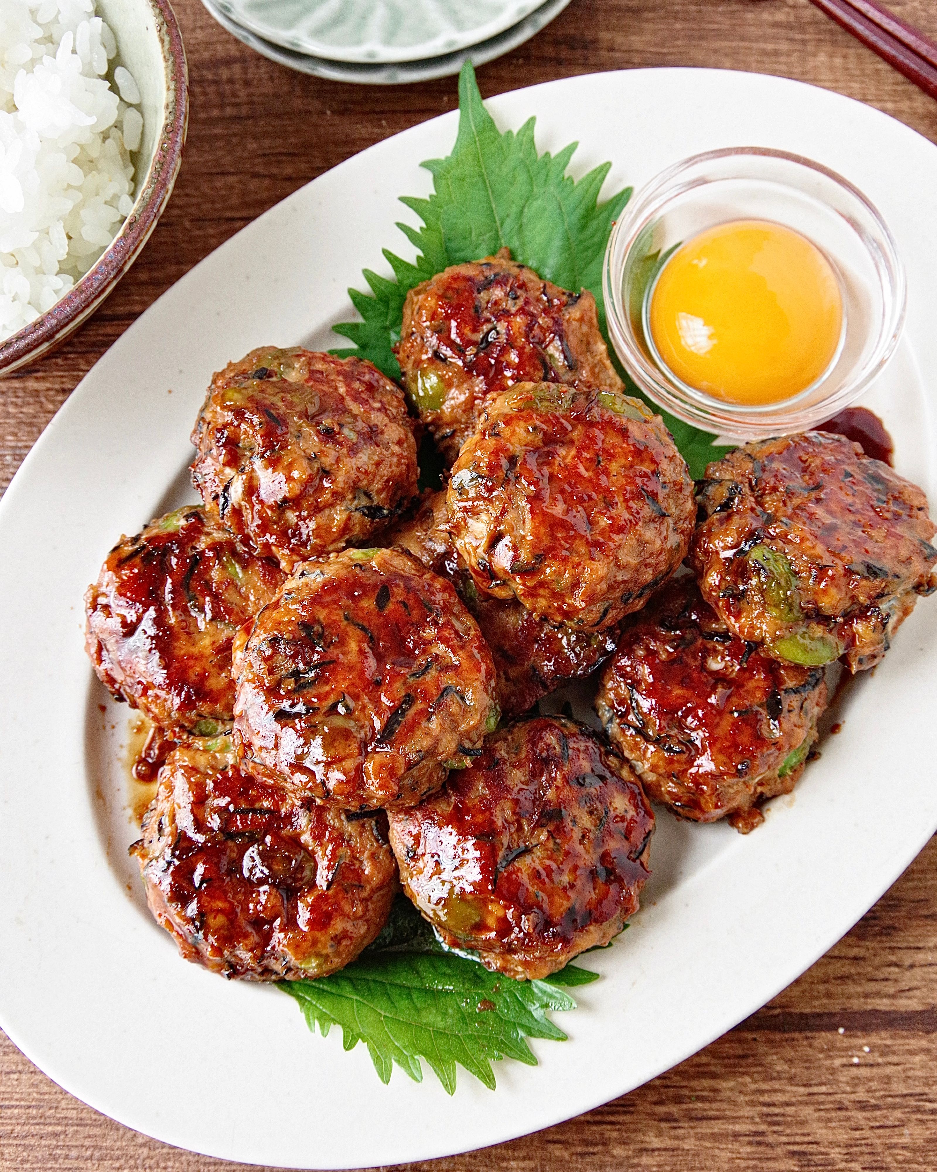 枝豆とひじきの甘辛鶏つくね】栄養満点◎ご飯がすすむ甘辛味