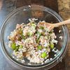 【だし香る梅と枝豆の冷やしおにぎり】の工程2