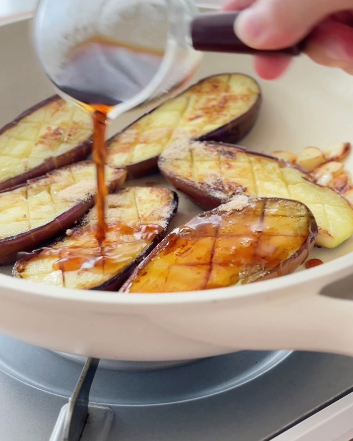 とろじゅわ茄子のポン酢ステーキ | レシピサイトNadia