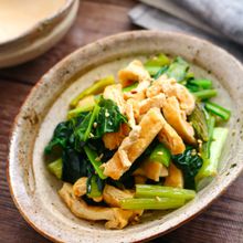 小松菜と油揚げの煮びたし【じゅわっと煮汁が溢れる♪副菜に】