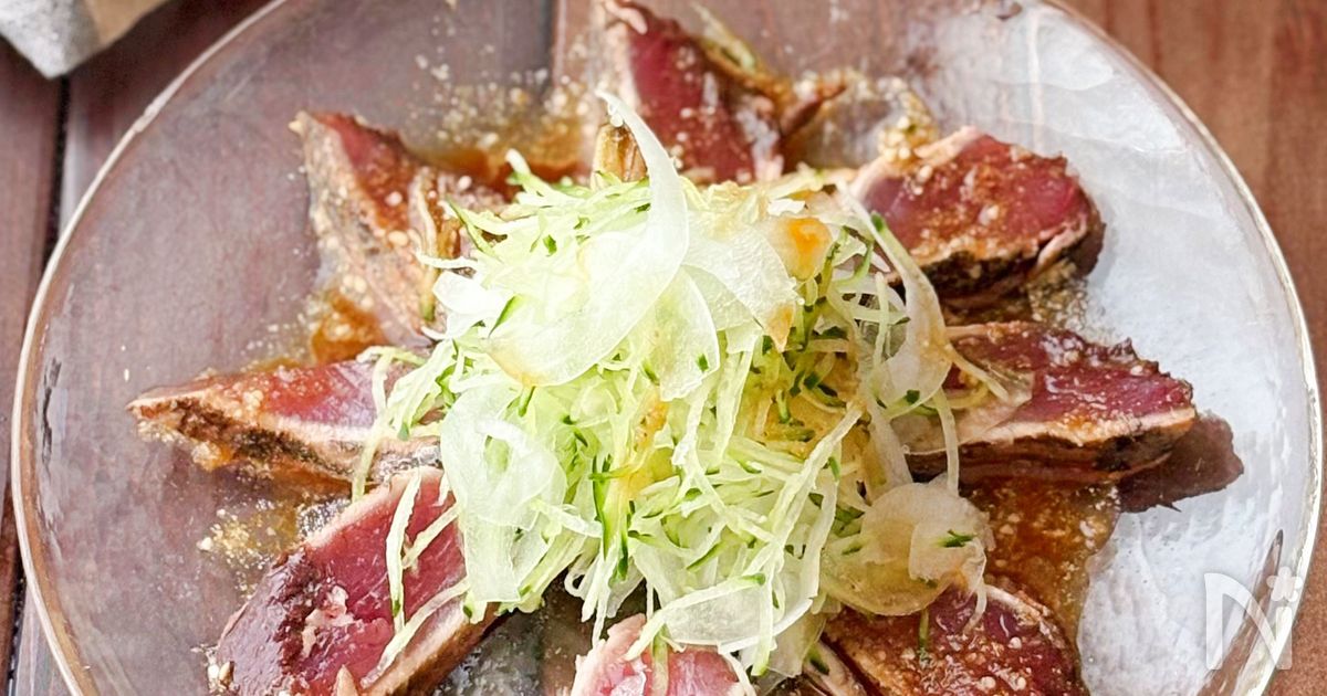 【わさび香る！かつおカルパッチョ】10分で完成！火を使わない