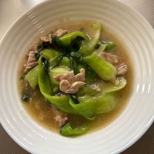 968553の作ってみた!投稿(安定の味「豚肉とチンゲン菜のとろ〜り中華炒め煮」)