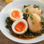 自信作♪にらまみれが美味！最強おつまみ「にらだく味玉」