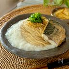 とろろ焼鯖そうめん