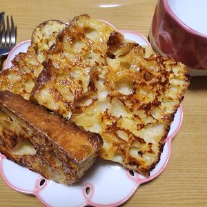 ナムディの作ってみた!投稿(カフェ気分♪【カリじゅわっ絶品キャラメリゼフレンチトースト】)