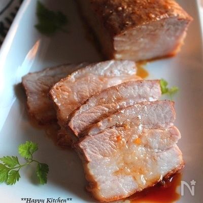 ほったらかしで焼くだけ!レモン醤油のとろとろローストポーク