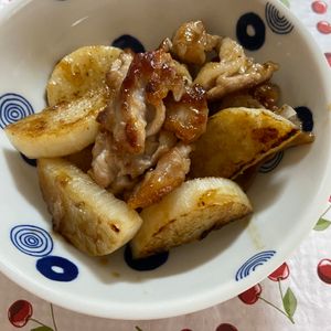 万福の作ってみた!投稿(【豚こまと長芋のオイポン炒め】さっぱりご飯も進む味♪)