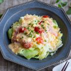 ワンパン簡単おかず♪春キャベツのふんわりだし卵あんかけ