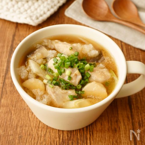 【チキンの和風みぞれスープ】大根おろしたっぷり♪