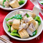 かさまし時短おかず♡『豚肉と厚揚げとピーマンの味噌炒め』