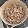【豚こまオクラの塩レモン炒め】さっぱり食べられる♪の工程2