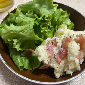 ぽちゃこの作ってみた!投稿(【クリーミーポテトサラダ】まろやか仕立て♡ごちそう副菜♬)