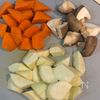 秋香る！鶏肉とマコモダケのシャキ旨筑前煮の工程1