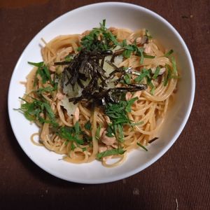 1157346の作ってみた!投稿(【ツナと大葉の和風パスタ】ワンパンで旨みたっぷり♪)