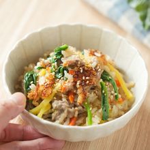 炊飯器で作る!【キンパ風炊き込みごはん】