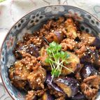 【なすと豚ひき肉の甘味噌炒め】食材2つ◎食べる手が止まらない