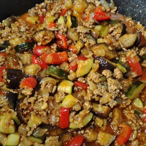 rantomoの作ってみた!投稿(野菜がごろっとたっぷり！【夏野菜のドライカレー】)