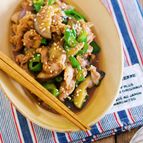 3step＆調味料オール1♪『豚こまとなすの青椒肉絲』