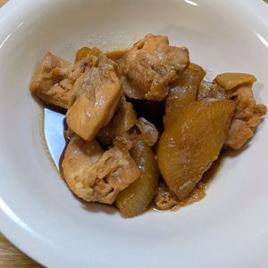 252183の作ってみた!投稿(【鶏大根の味しみ煮込み】時短で柔らか♬︎甘辛ほっこり煮物♬︎)