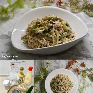 クラ蔵の作ってみた!投稿(やみつき♪【切り干し大根とツナのマヨポンサラダ】旨味たっぷり)