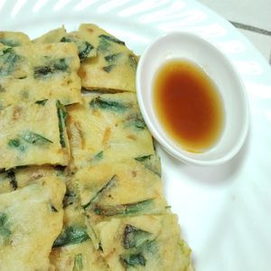 M＊Pの作ってみた!投稿(ヘルシー！豆腐のニラチヂミ)