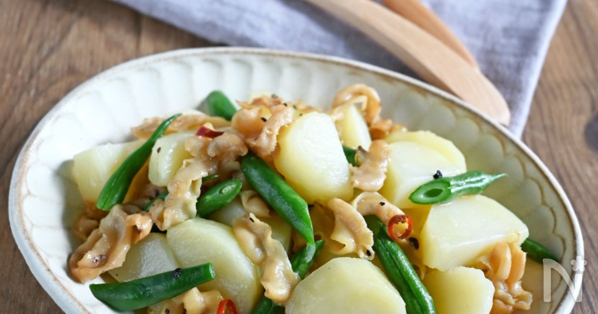 じゃがいもとほたて貝ひもガリバタ®醤油煮
