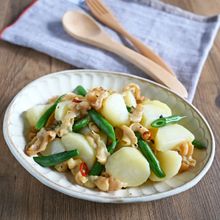 じゃがいもとほたて貝ひもガリバタ®醤油煮