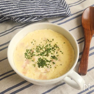 電子レンジで楽々♪洋風茶碗蒸し