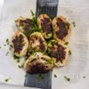 粉チーズたっぷりで「大人の蓮根肉詰め焼き」の工程4