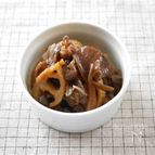 牛肉とレンコン、舞茸のしぐれ煮