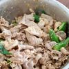 『豚肉とおくらの旨ごまだれ』夏はこれ!の工程3