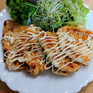 まゆのの作ってみた!投稿(【ささみのうまだし照り焼きマヨビーム】ご飯にもパンにも合う♪)