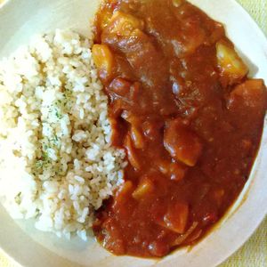 チョロリスの作ってみた!投稿(たっぷりトマトの旨味！『チキンの赤いトマトカレー』)