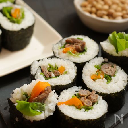 お肉派にすすめたい カルビ巻き寿司 恵方巻 By 中村りえ レシピサイト Nadia ナディア プロの料理家のおいしいレシピ