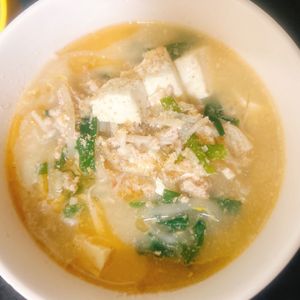 煌蓮mamの作ってみた!投稿(重ねて煮るだけ♪『もやしと豆腐のうま辛♡担々スープ』)
