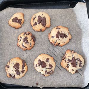 のこのこの作ってみた!投稿(混ぜて焼くだけ❤︎チョコチャンククッキー)