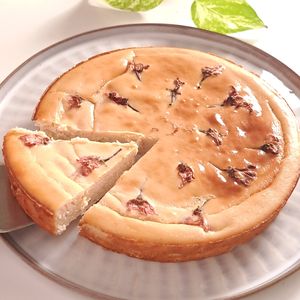 とのちゃまの作ってみた!投稿(簡単ヘルシー絶品【桜あんのお豆腐チーズケーキ】生クリームなし)