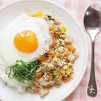 青じそで作る。れんこんたっぷりガパオライス